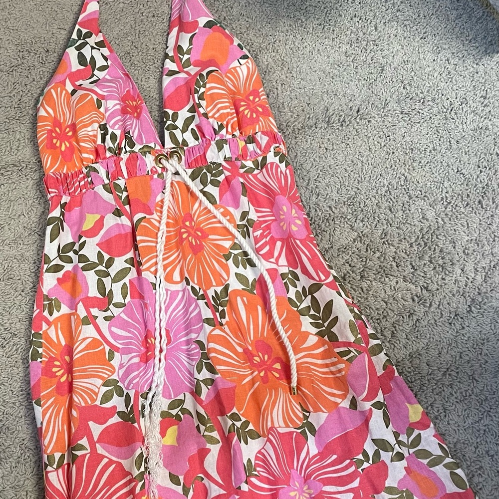 Lilly Pulitzer Vibrant Floral Halter Dress